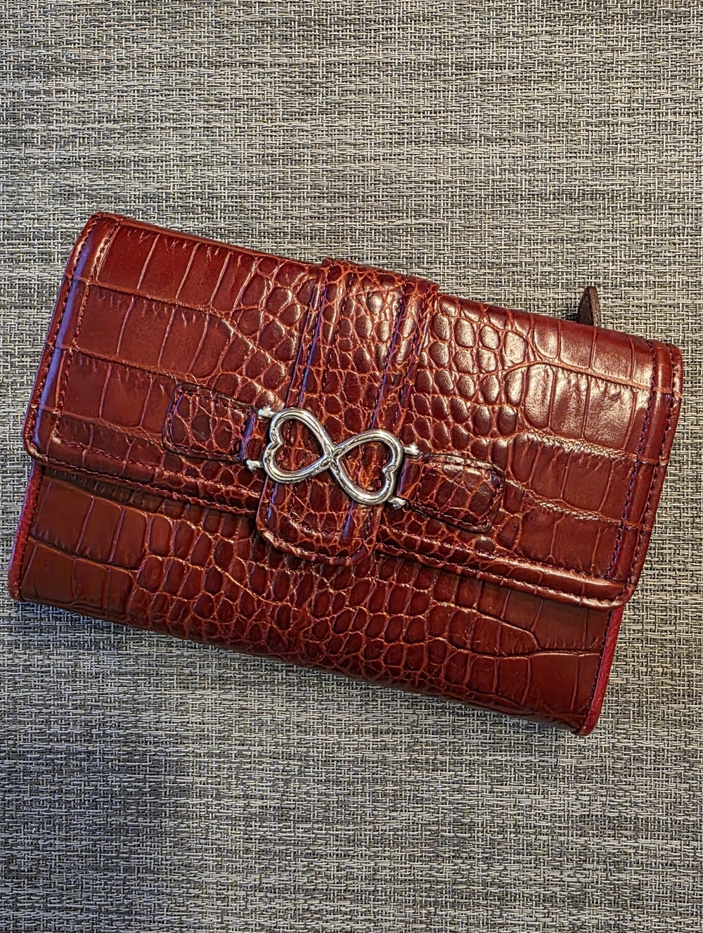 Brighton Vintage Croc-Embossed Wallet  From The Bellissimo Heart